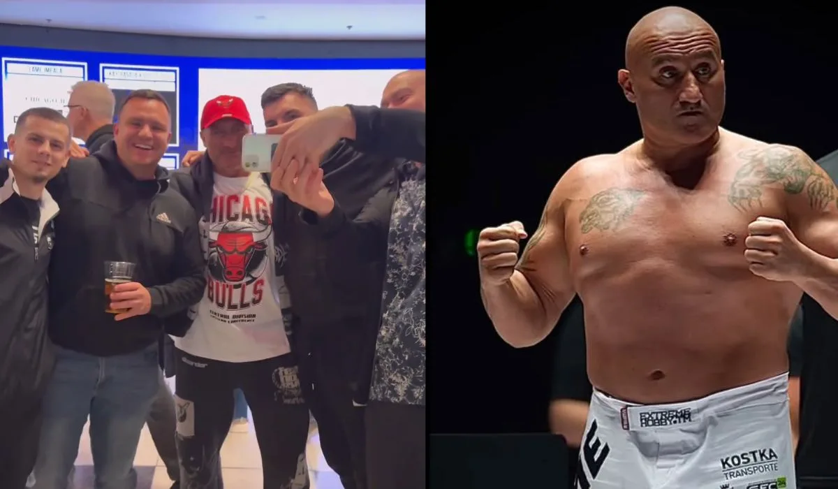 Marcin Najman poszedł na mecz Chicago Bulls. Ludzie robili sobie z nim zdjęcia [WIDEO]