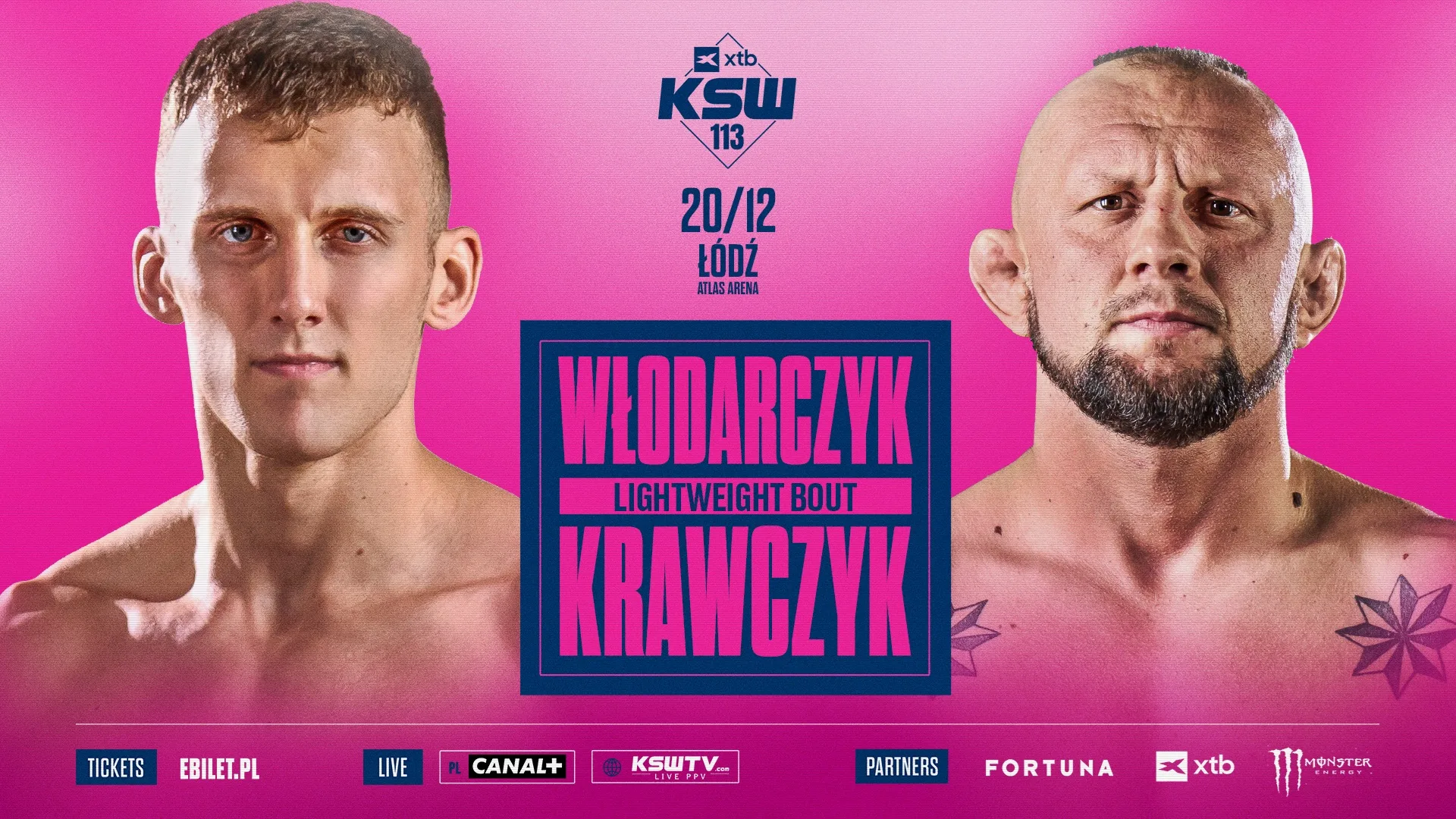 Igor Włodarczyk zmierzy się z Arturem Krawczykiem na gali XTB KSW 113