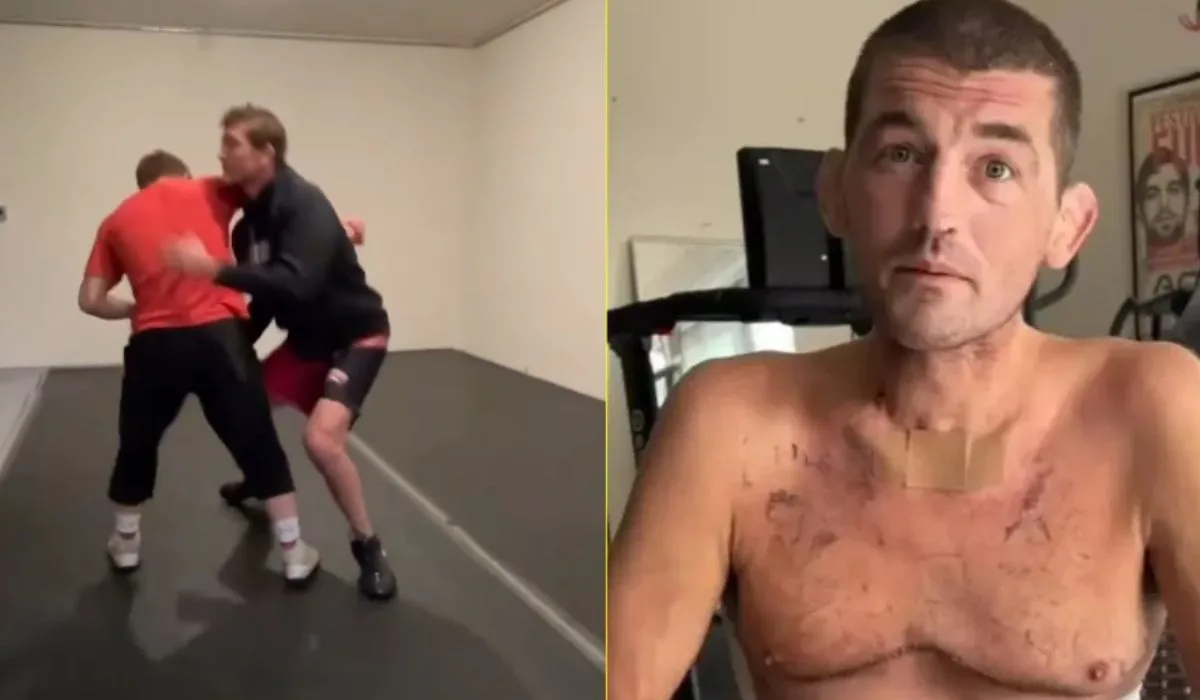 Ben Askren trenował zapasy! Cztery miesiące temu po przeszczepie płuc walczył o życie w szpitalu [WIDEO]