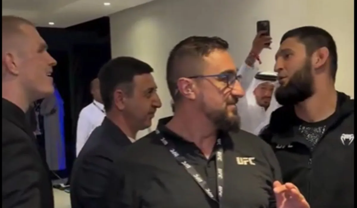 Khamzat Chiamev i Ian Garry starli się za kulisami gali UFC w Katarze. Interweniowali inni ludzie [WIDEO]