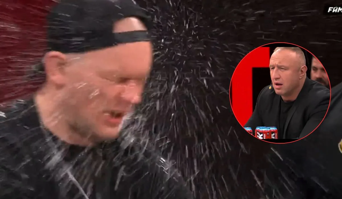 Spięcie w studio między Pasternakiem i Mindą. W ruch poszły nie pięści, a kubek z wodą [WIDEO]