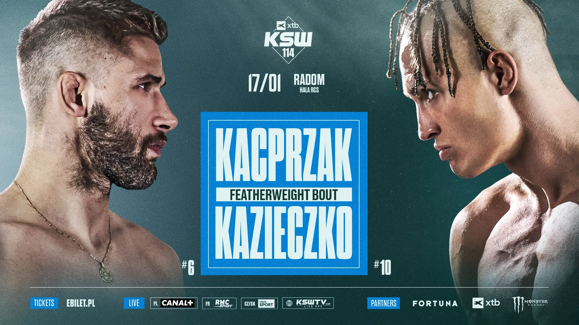 Piotr Kacprzak vs. Wojciech Kazieczko na XTB KSW 114 w Radomiu
