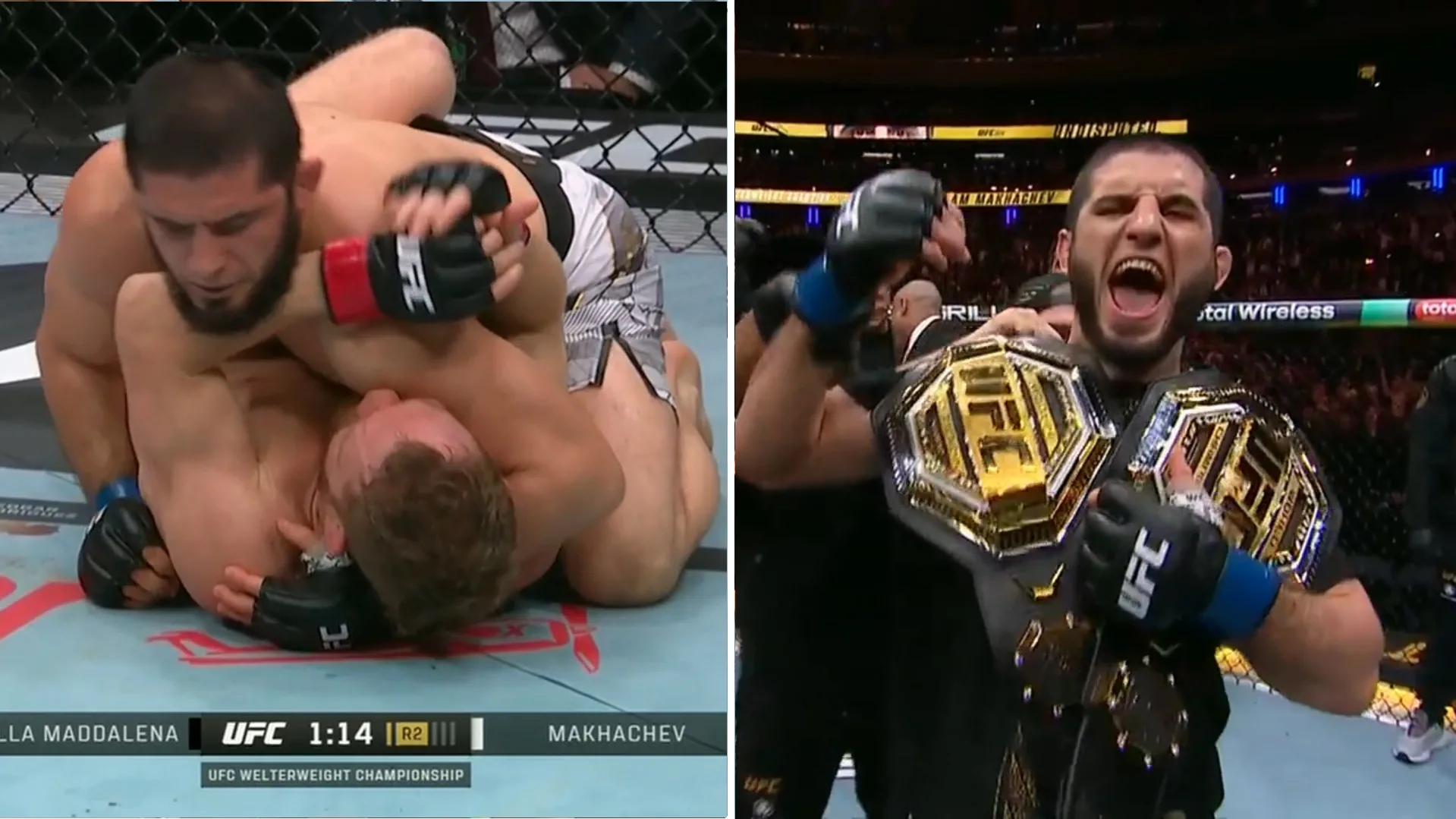 UFC 322: Islam Makhachev zdominował Della Maddalenę i został mistrzem w drugiej kategorii wagowej