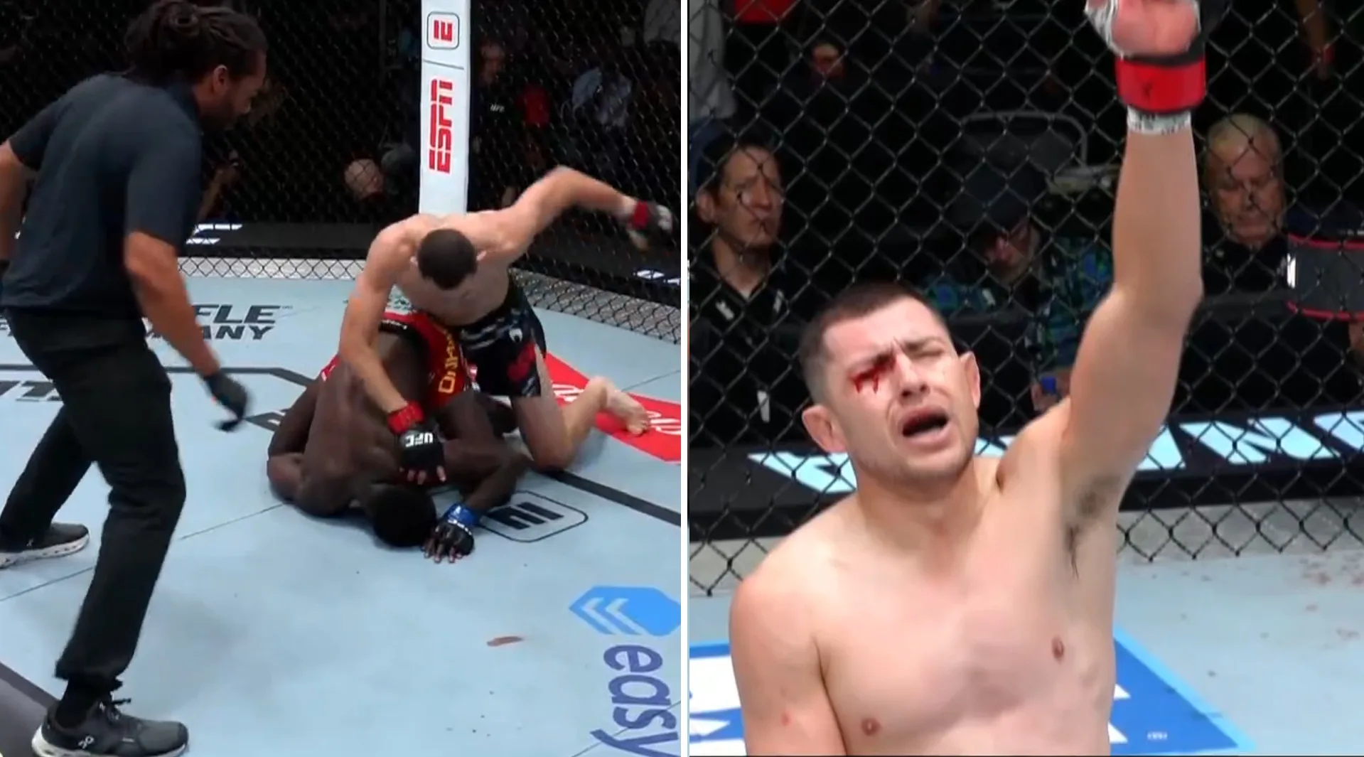 UFC on ESPN+ 121: Steve Garcia gwałtownie skończył Onamę. Walka „do jednej bramki” [WIDEO]