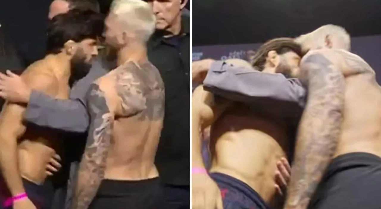 Arman Tsarukyan zaatakował Dana Hookera podczas ceremonii ważenia! [WIDEO]