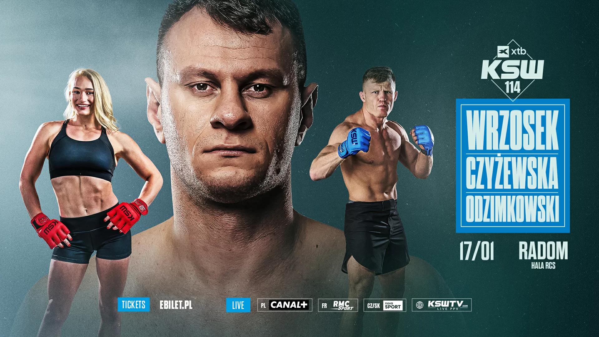 Znamy trzech pierwszych bohaterów XTB KSW 114. Arkadiusz Wrzosek wraca!