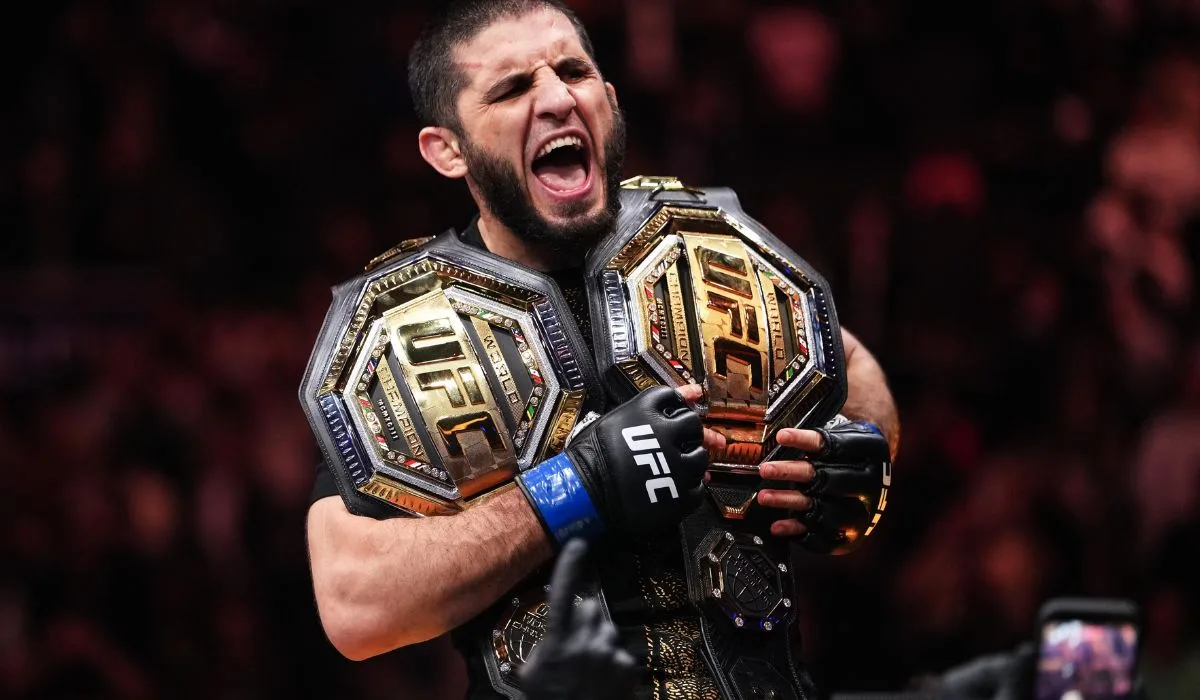 Islam Makhachev wytypował rywala na pierwszą obronę pasa UFC. Wybór mocno zaskakujący!