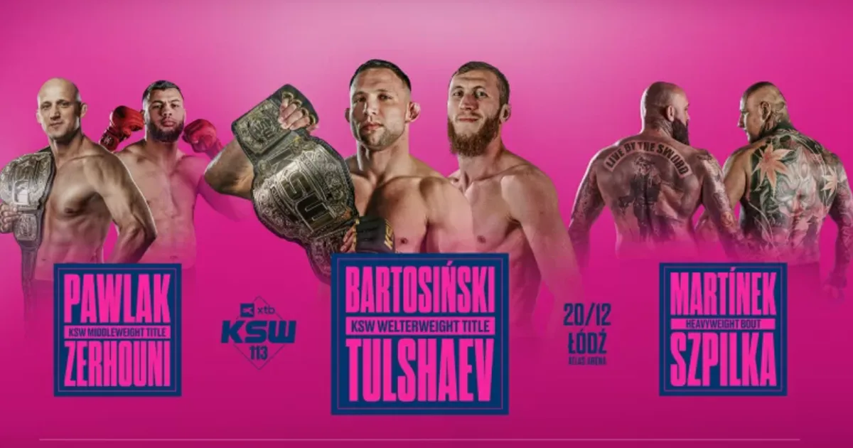 KSW 113 – karta walk. Kto walczy? Gdzie oglądać galę w Łodzi?