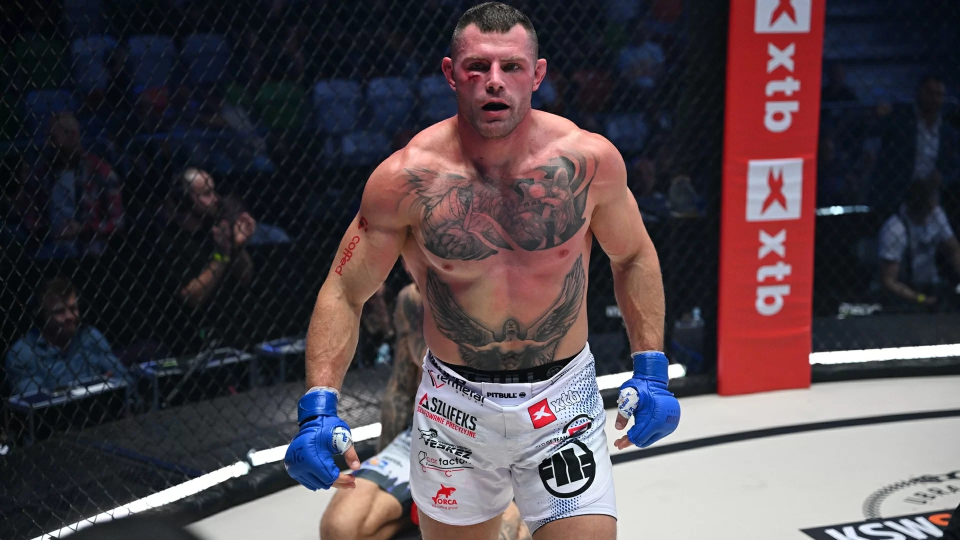 Marcin Wójcik wygrywa ze znacznie cięższym Augusto Sakaiem na KSW 113 [WIDEO]