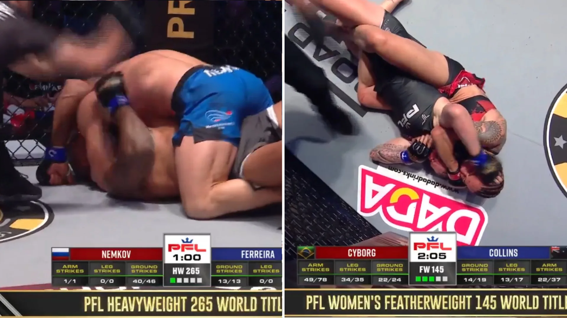 PFL Europe 4: Vadim Nemkov nowym mistrzem wagi ciężkiej. Cris Cyborg również broni pasa [WIDEO]