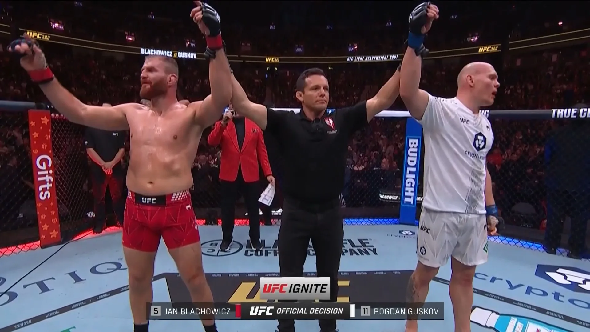 UFC 323: Jan Błachowicz remisuje z Bogdanem Guskovem. Polak przetrwał ciężką drugą rundę [WIDEO]