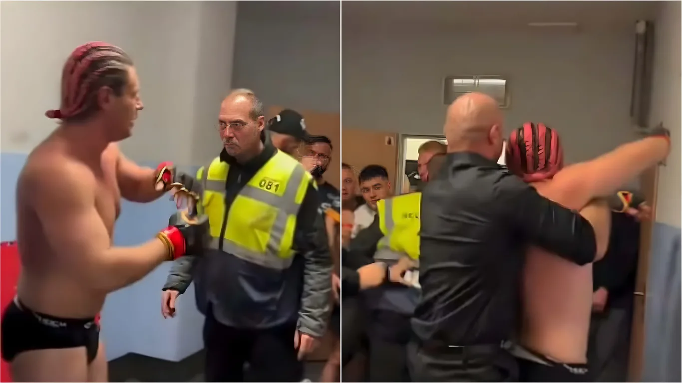 Natan Marcoń zaatakowany po walce! „Kraken” prawdopodobnie ma złamaną rękę [WIDEO]