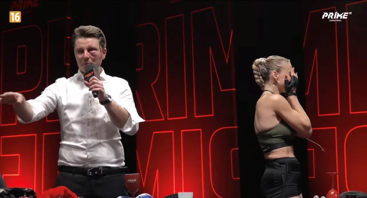 Piotr Korczarowski rzucił się na Jasia Kapelę. Skończył z podbitym okiem [WIDEO]