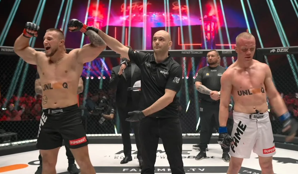 Efektowne otwarcie gali FAME 29. Kolega Szachty zgarnął kontrakt i sztabkę złota