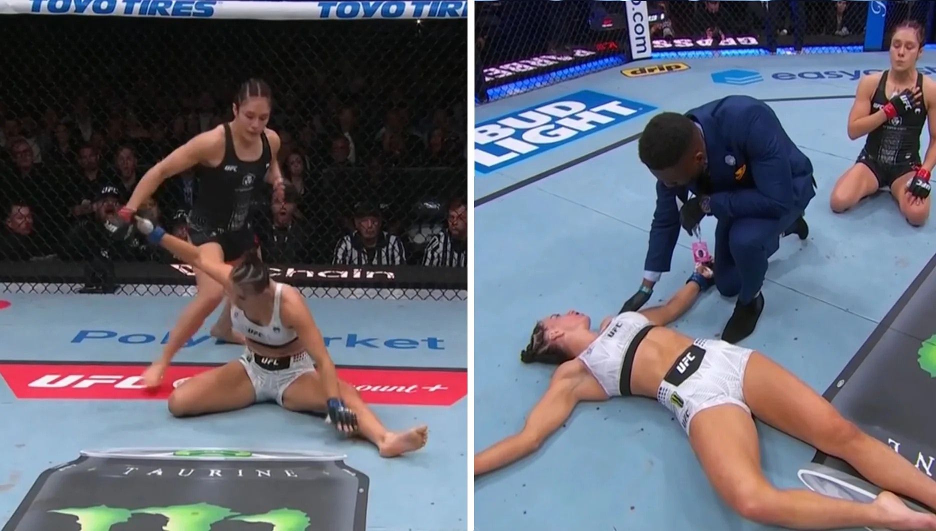 Alexa Grasso ciężko nokautuje na UFC Seattle. Barber długo dochodziła do siebie [WIDEO]