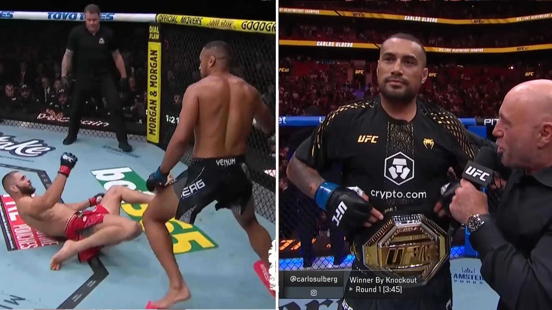 Carlos Ulberg ciężko znokautował Prochazkę na UFC 327. Nowozelandczyk nowym mistrzem! [WIDEO]