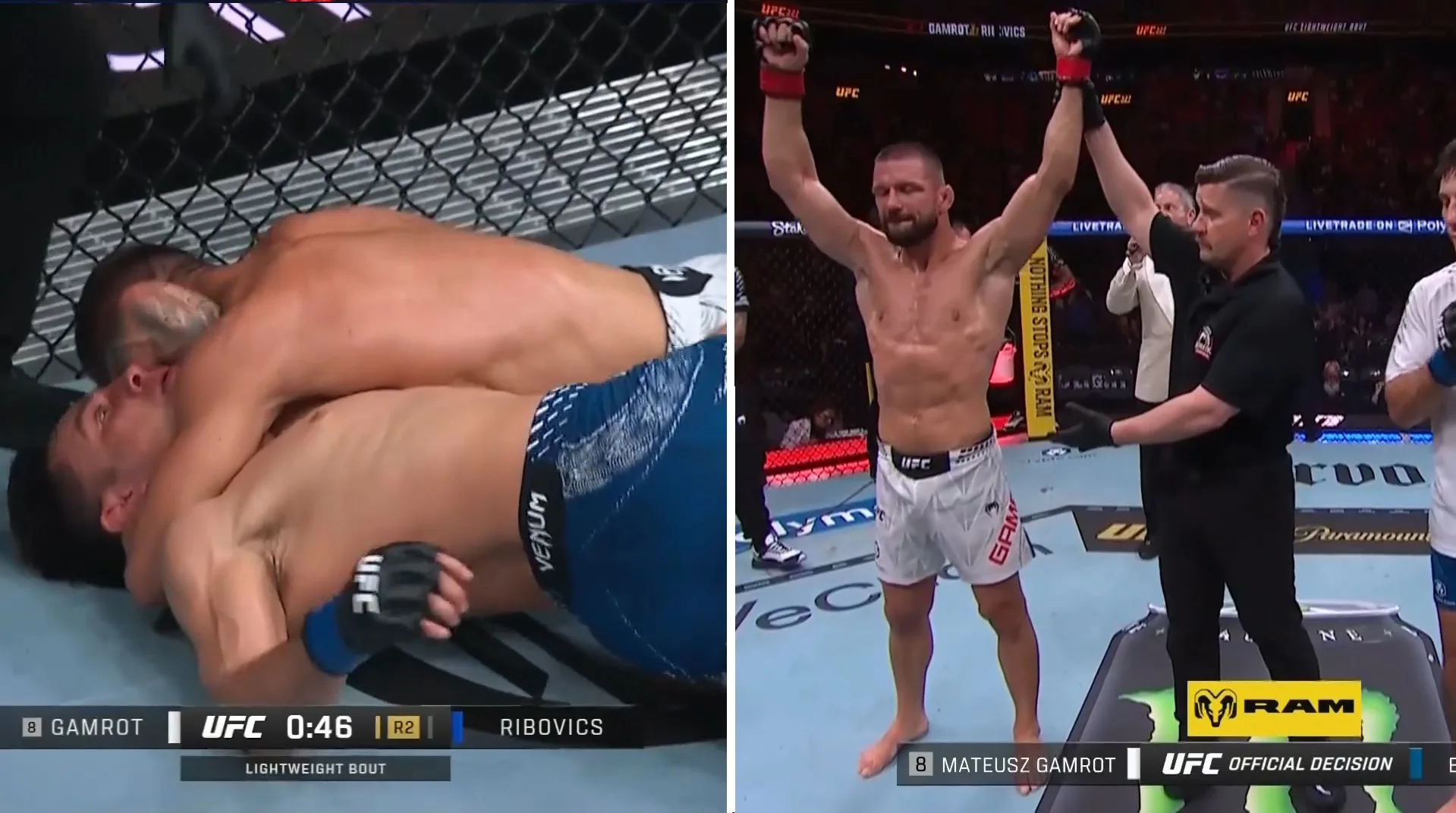 Mateusz Gamrot zdominował i poddał Argentyńczyka na UFC 327 [WIDEO]