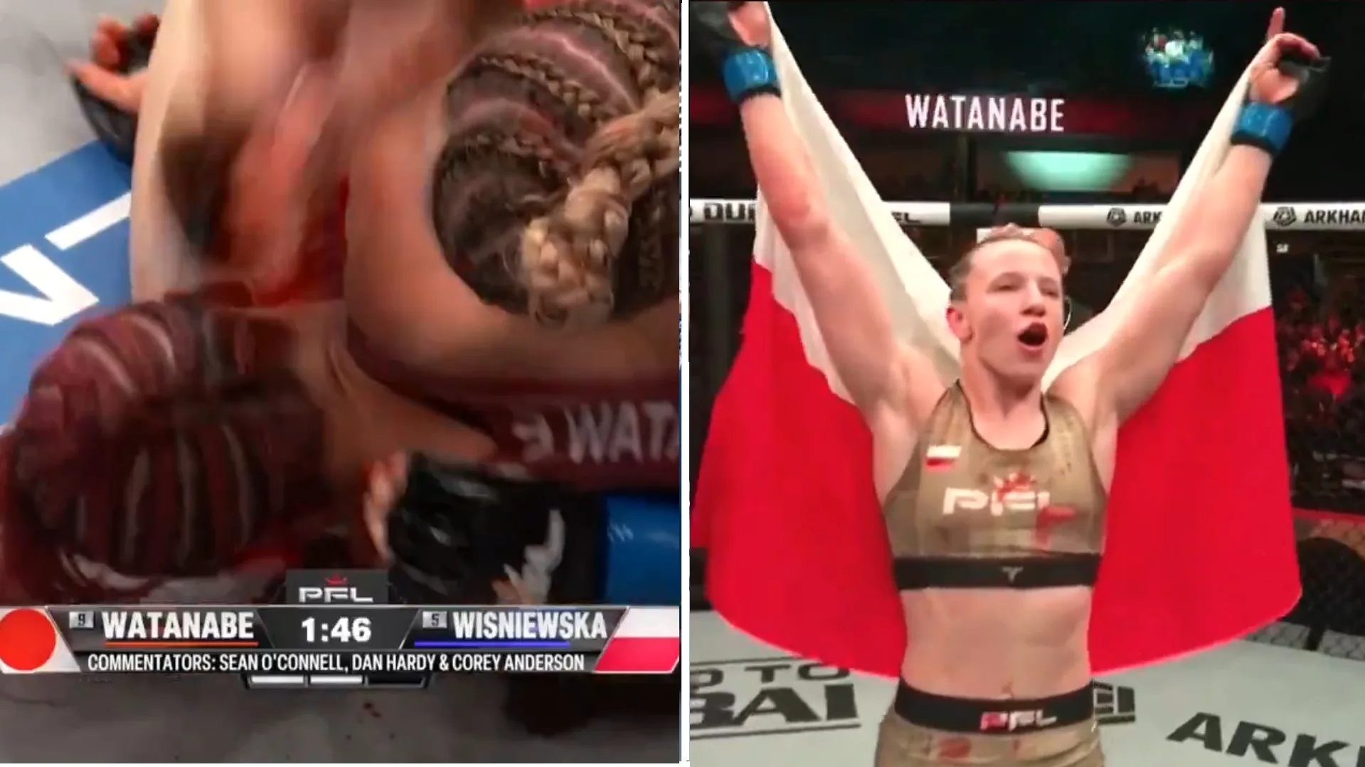 Paulina Wiśniewska zdewastowała mocną Japonkę na gali PFL w Chicago [WIDEO]
