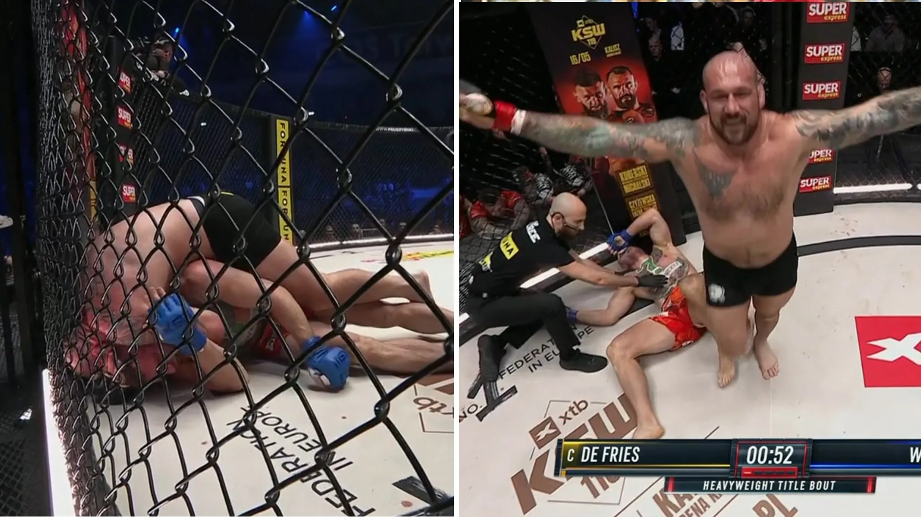 Wciąż nie ma na niego mocnych. Phil De Fries przez cały czas mistrzem po KSW 117 [WIDEO]