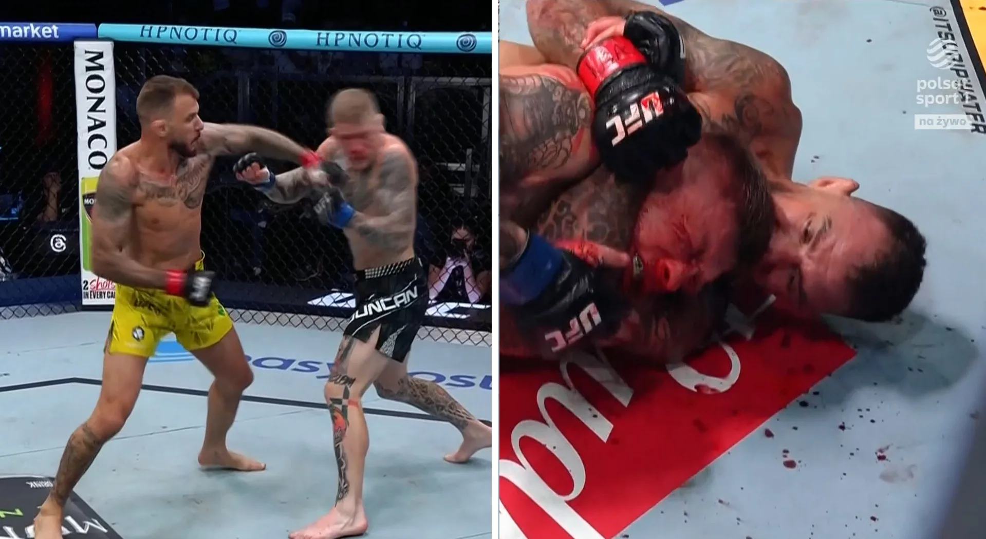 Potężny sierpowy i duszenie. Renato Moicano efektownie wygrywa na UFC Vegas 115 [WIDEO]
