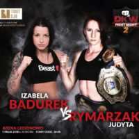 Izabela Badurek vs. Judyta Rymarzak na DKW Fight Night 2 w Legionowie