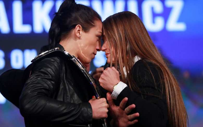 Staredown: Joanna Jędrzejczyk vs. Karolina Kowalkiewicz, Photo by Michael Reaves/Getty Images