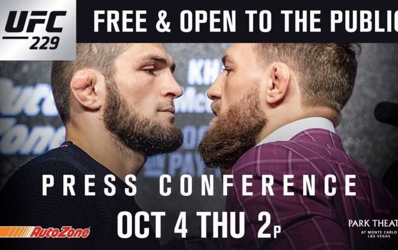 Konferencja prasowa UFC 229: Khabib vs. McGregor w Las Vegas