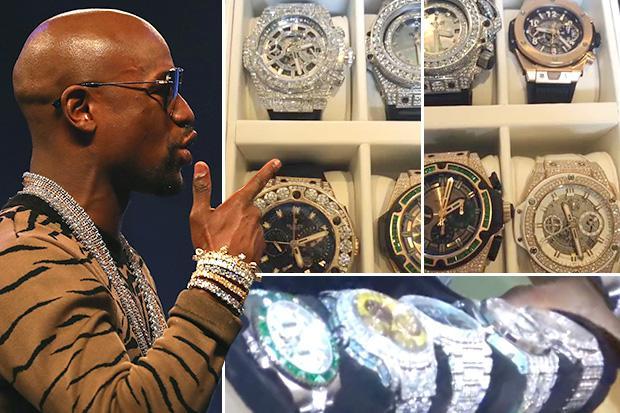 Floyd Mayweather zamyka usta krytykom... pokazując BOGATĄ kolekcję unikatowych zegarków