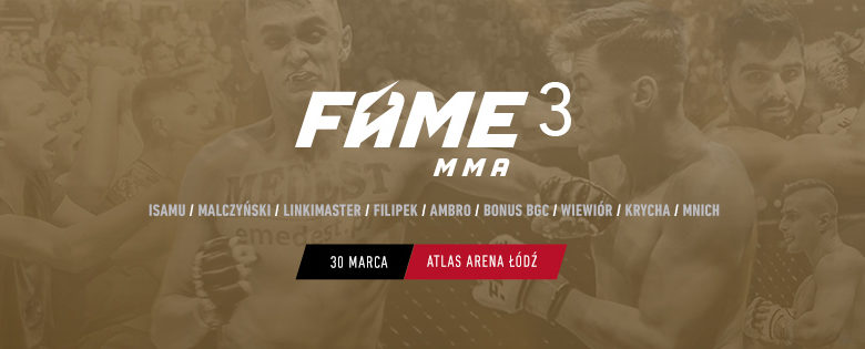 Plakat Fame MMA 3, Facebook