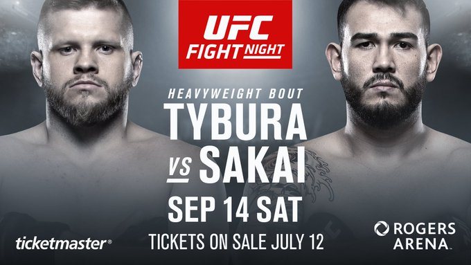 OFICJALNIE: Marcin Tybura vs. Augusto Sakai na UFC on ESPN+ 16 w Vancouver