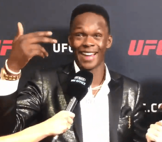 Israel Adesanya i jego reakcja na błyskawiczny nokaut Masvidala na Askrenie na UFC 239 [WIDEO]