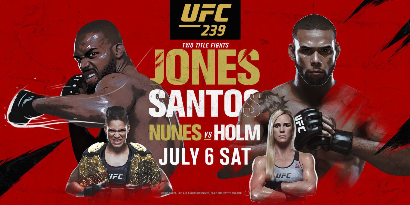 Typowanie redakcyjne #167: UFC 239: Jones vs. Santos - MMA PL1600 x 800