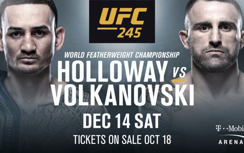 Max Holloway vs. Alexander Volkanovski