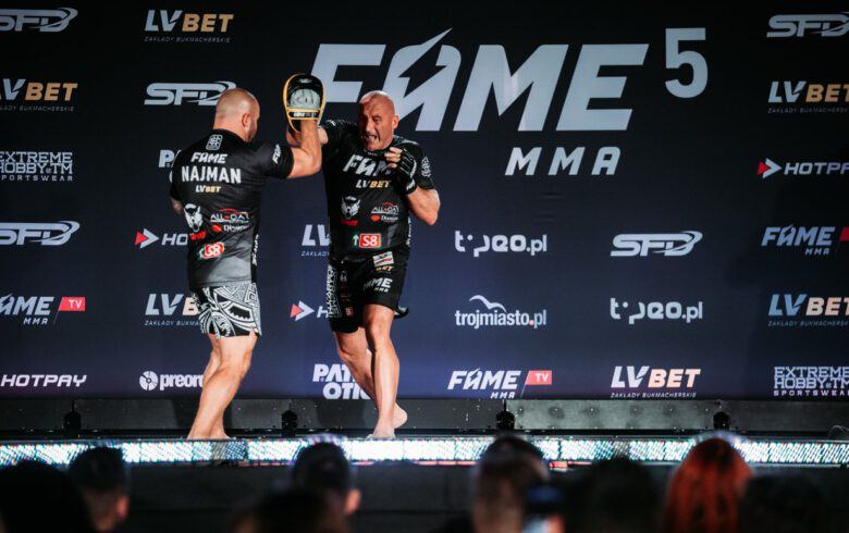 Marcin Najman pokazał moc na media treningu przed FAME MMA 5