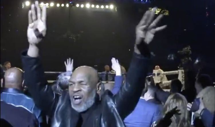 Mike Tyson dziko świętuje wygraną Furego