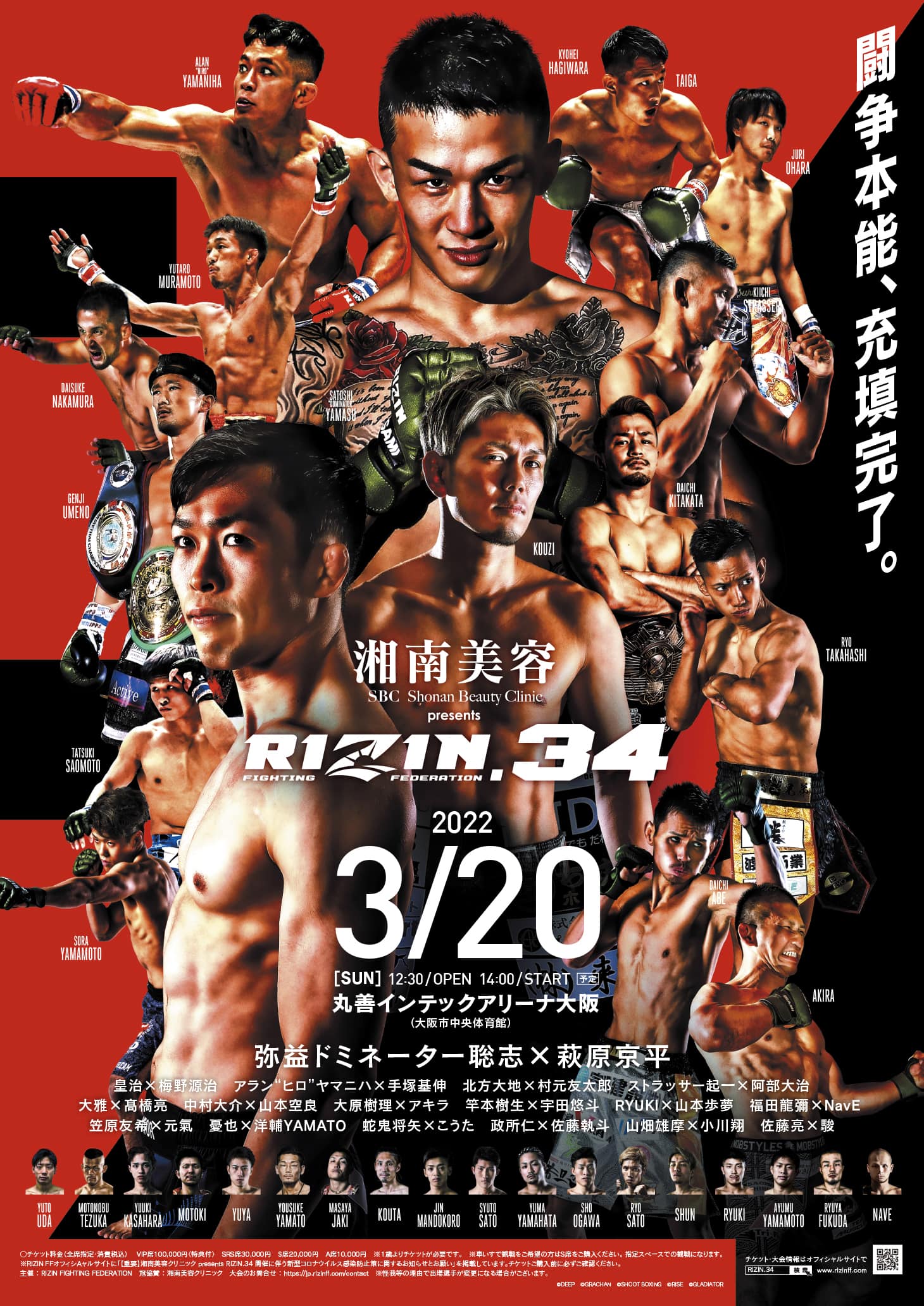 RIZIN.34 - Wyniki I Najlepsze Akcje (WIDEO) - MMA PL