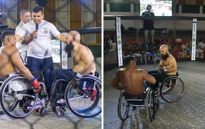 Niepełnosprawni na wózkach zawalczyli w MMA