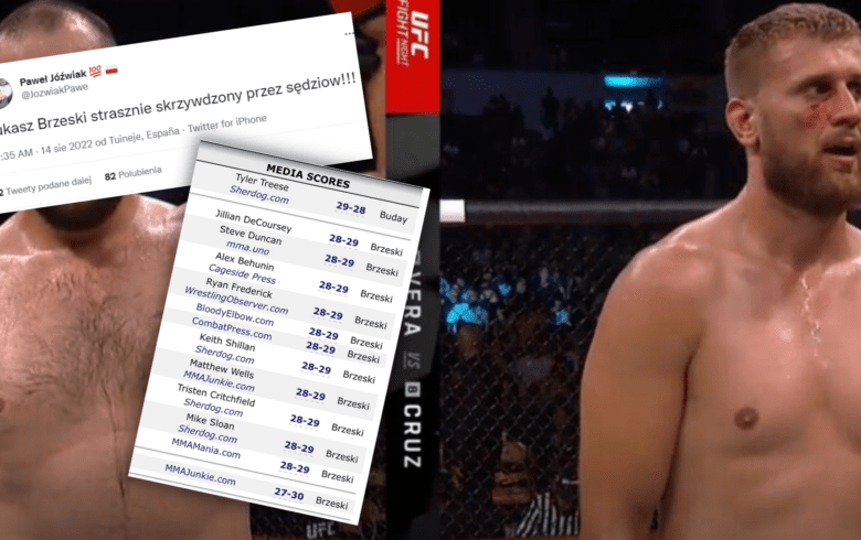 Łukasz Brzeski został oszukany w UFC? Środowisko MMA komentuje werdykt! 
