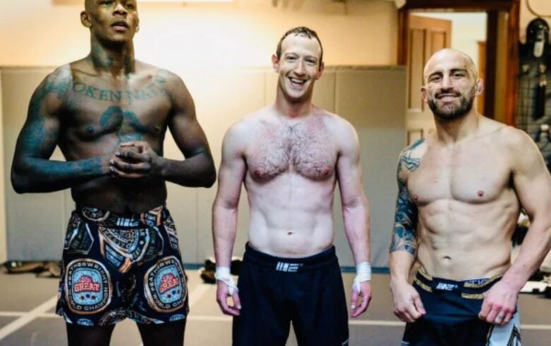Szef Facebooka na treningu z mistrzami UFC