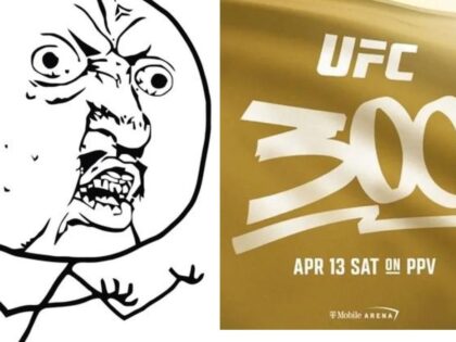 Roszczeniowi kibice vs. plakat UFC 300