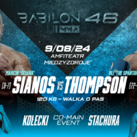 Marcin Sianos vs. Oli Thompson – walka o pas kategorii ciężkiej na Babilon MMA 46!