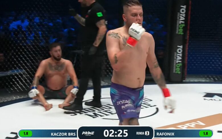 PRIME MMA 9: Rafonix przegrywa z Kaczorem BRS! Poddał walkę w trzeciej rundzie