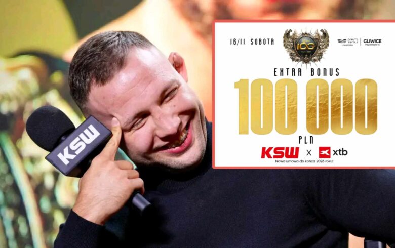 Bartosiński o 100 tys. zł bonusu na XTB KSW 100