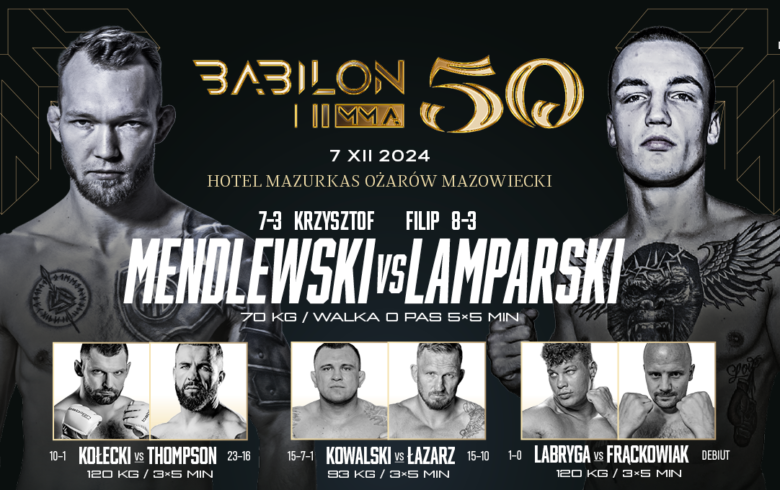 Mendlewski vs Lamparski na Babilon MMA 50